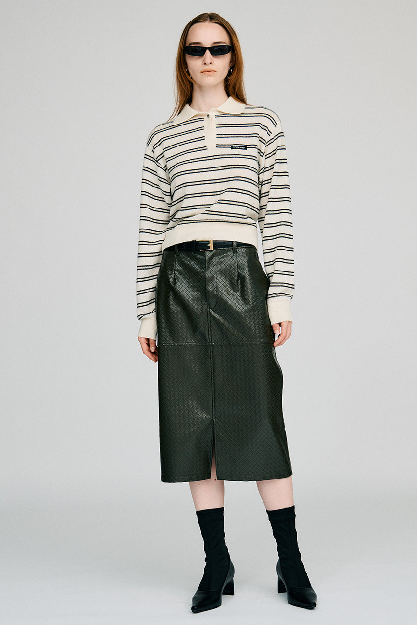 Border Knit Polo - 2026AUTUMN