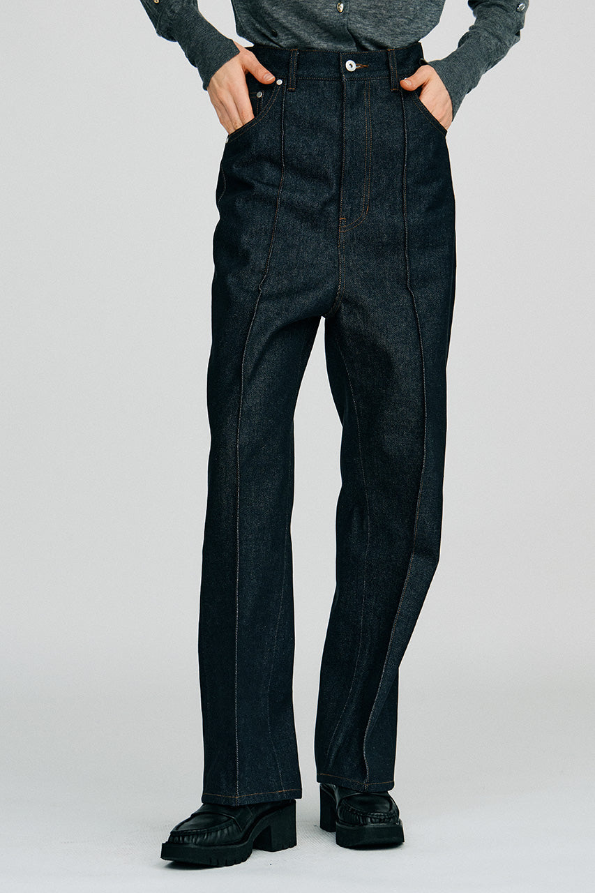 Pintuck High-Waist Straight Pants - 2026AUTUMN