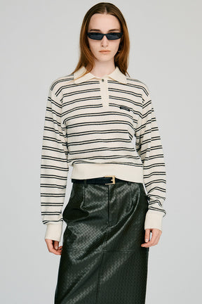 Border Knit Polo - 2026AUTUMN