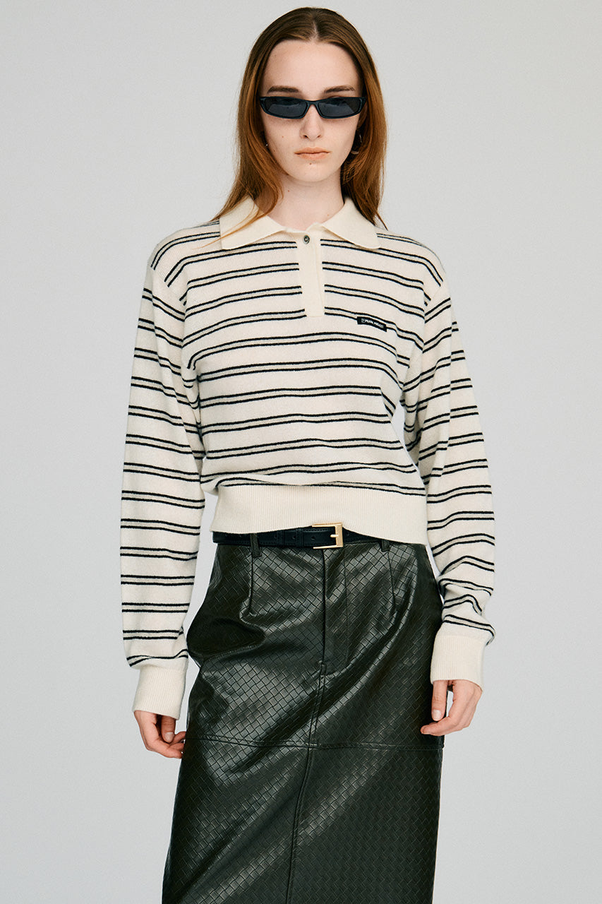 Border Knit Polo - 2026AUTUMN