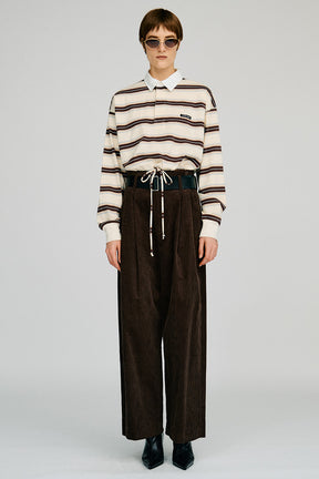 Belted Corduroy Pants - 2026AUTUMN