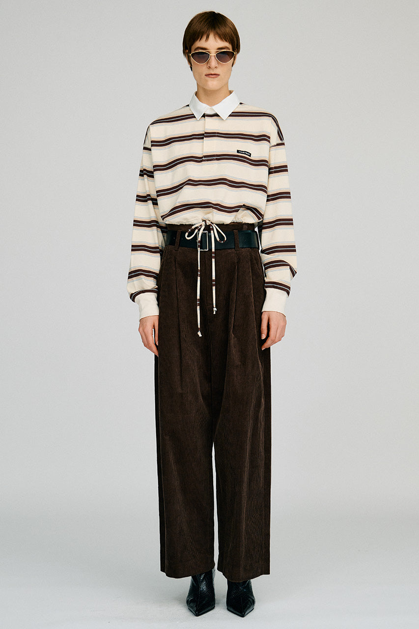 Belted Corduroy Pants - 2026AUTUMN