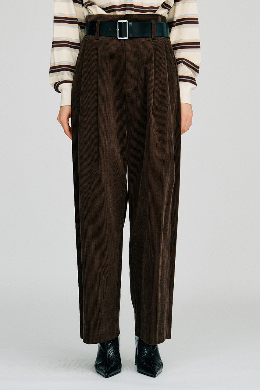 Belted Corduroy Pants - 2026AUTUMN
