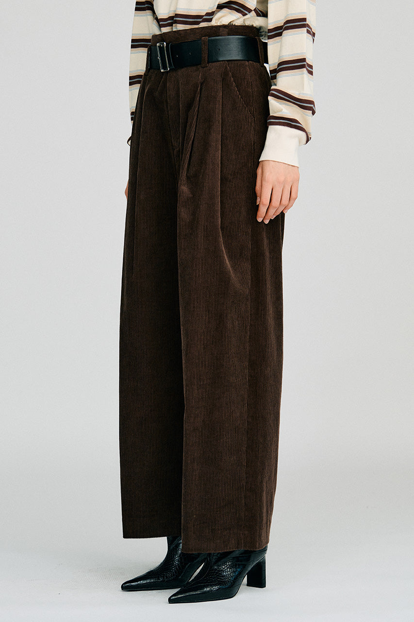 Belted Corduroy Pants - 2026AUTUMN