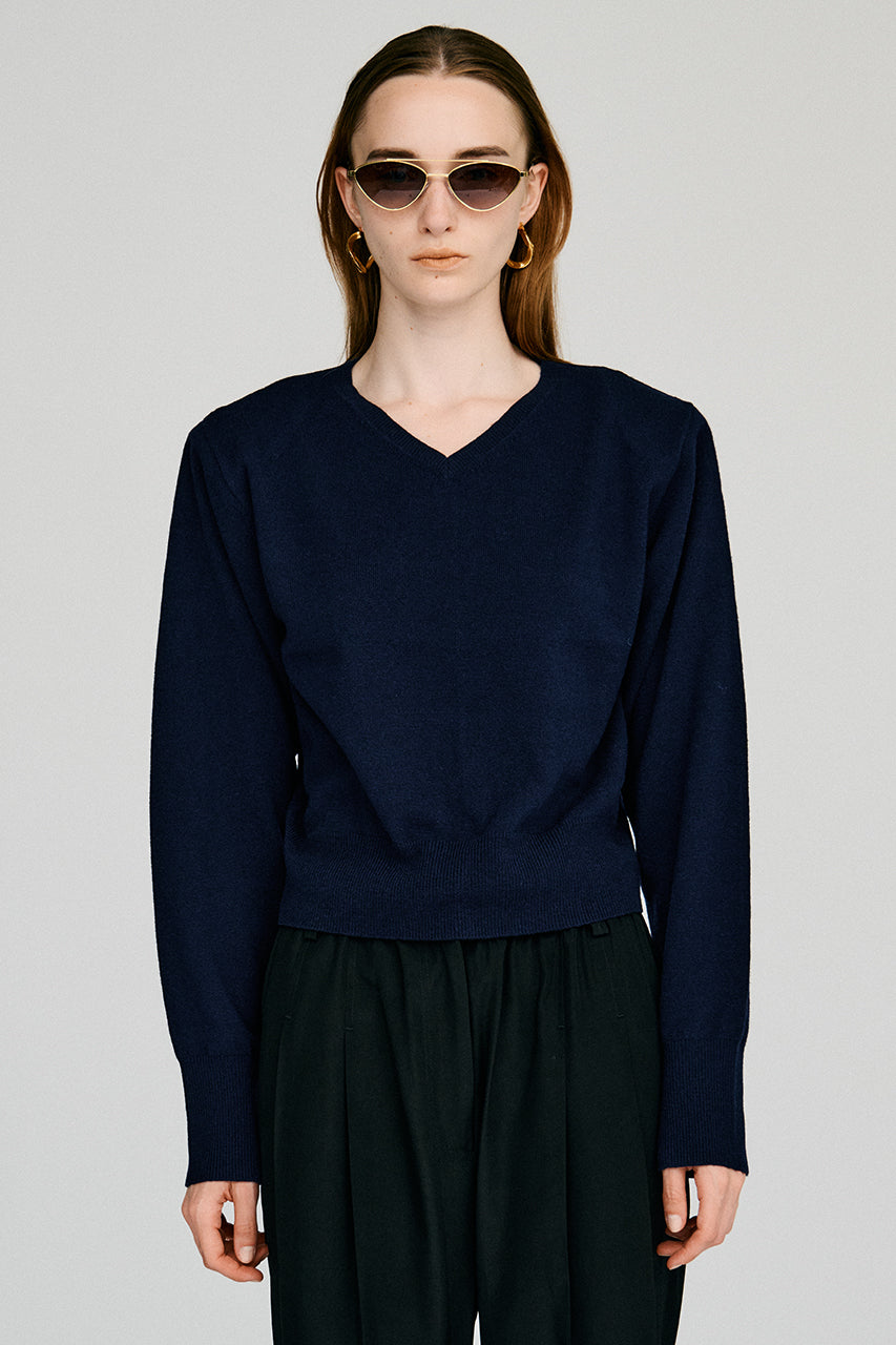 【AYUMI HAMAMOTO COLLABORATION】Merino Wool Shoulder Pad Knit - PRE ORDER