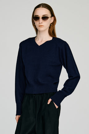 【AYUMI HAMAMOTO COLLABORATION】Merino Wool Shoulder Pad Knit - PRE ORDER