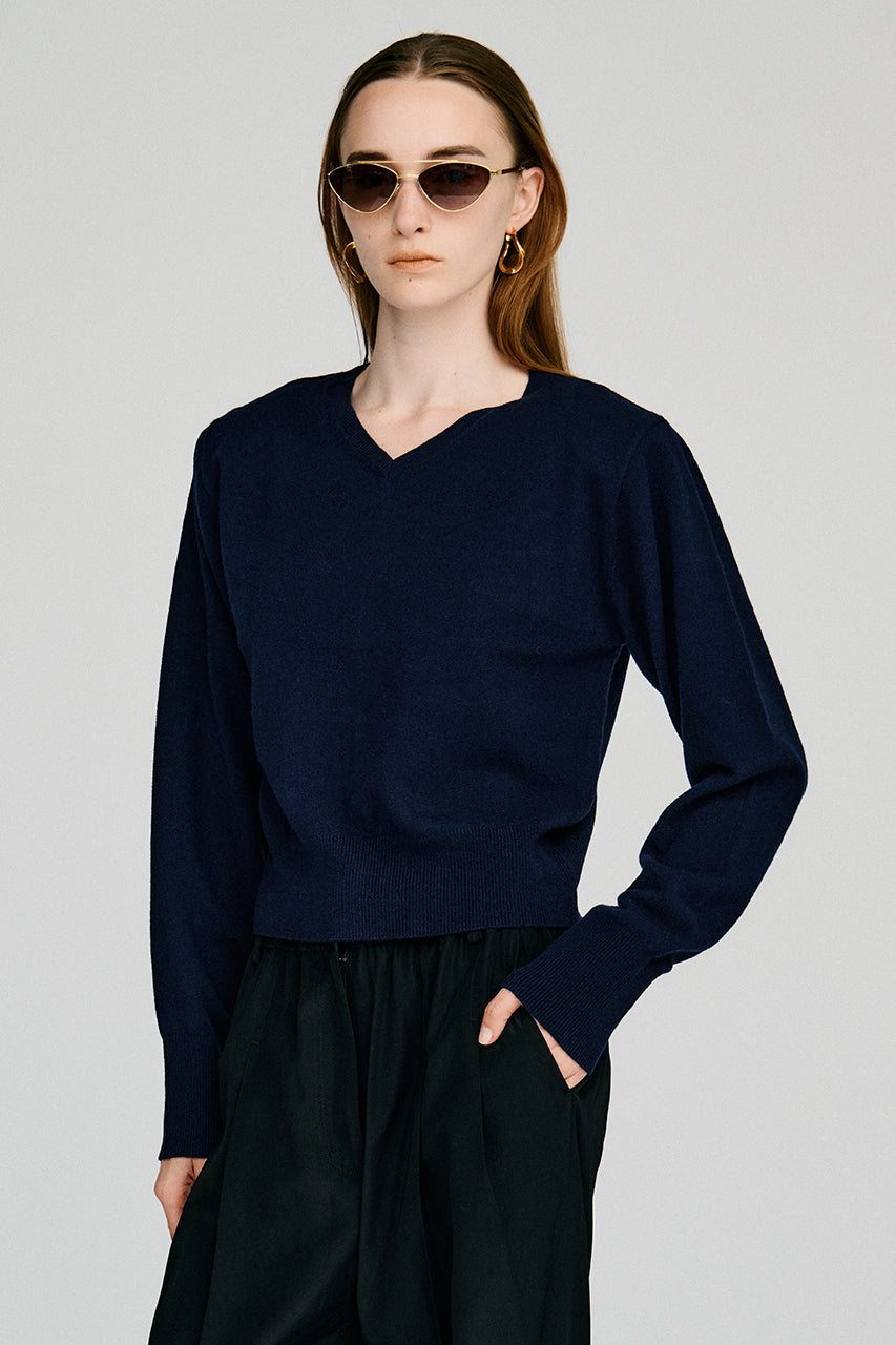 【AYUMI HAMAMOTO COLLABORATION】Merino Wool Shoulder Pad Knit - PRE ORDER