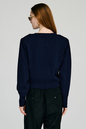 【AYUMI HAMAMOTO COLLABORATION】Merino Wool Shoulder Pad Knit - PRE ORDER