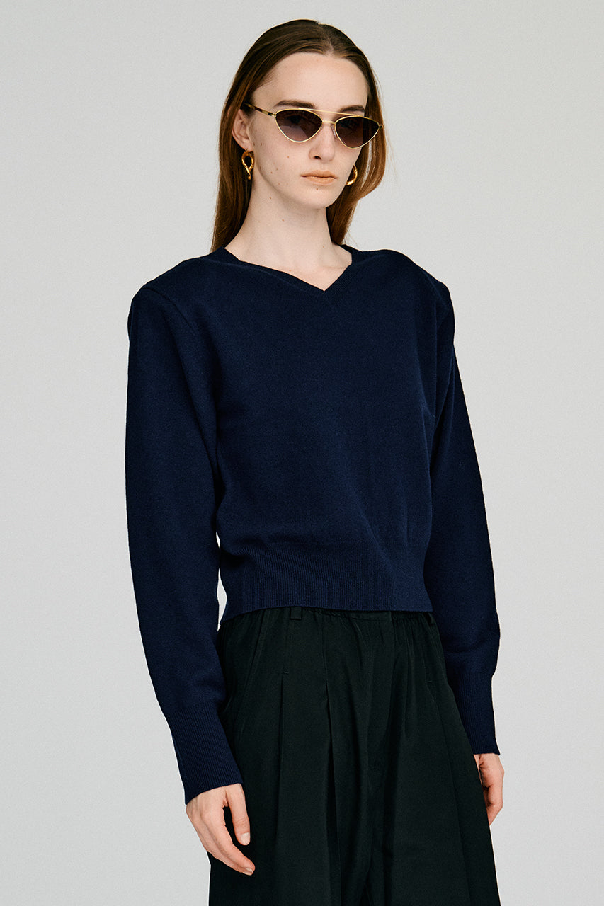 【AYUMI HAMAMOTO COLLABORATION】Merino Wool Shoulder Pad Knit - PRE ORDER