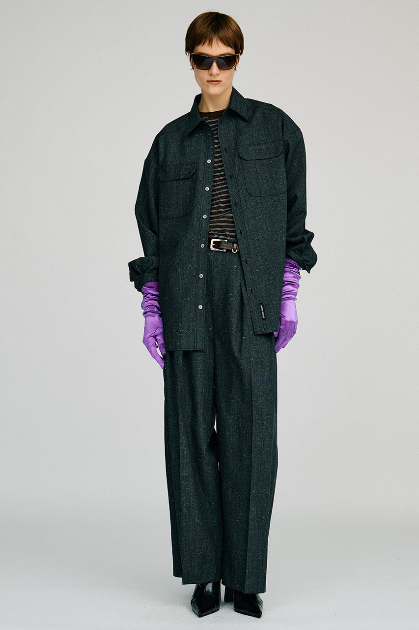 Silk Nep Cocoon Pants - 2026AUTUMN