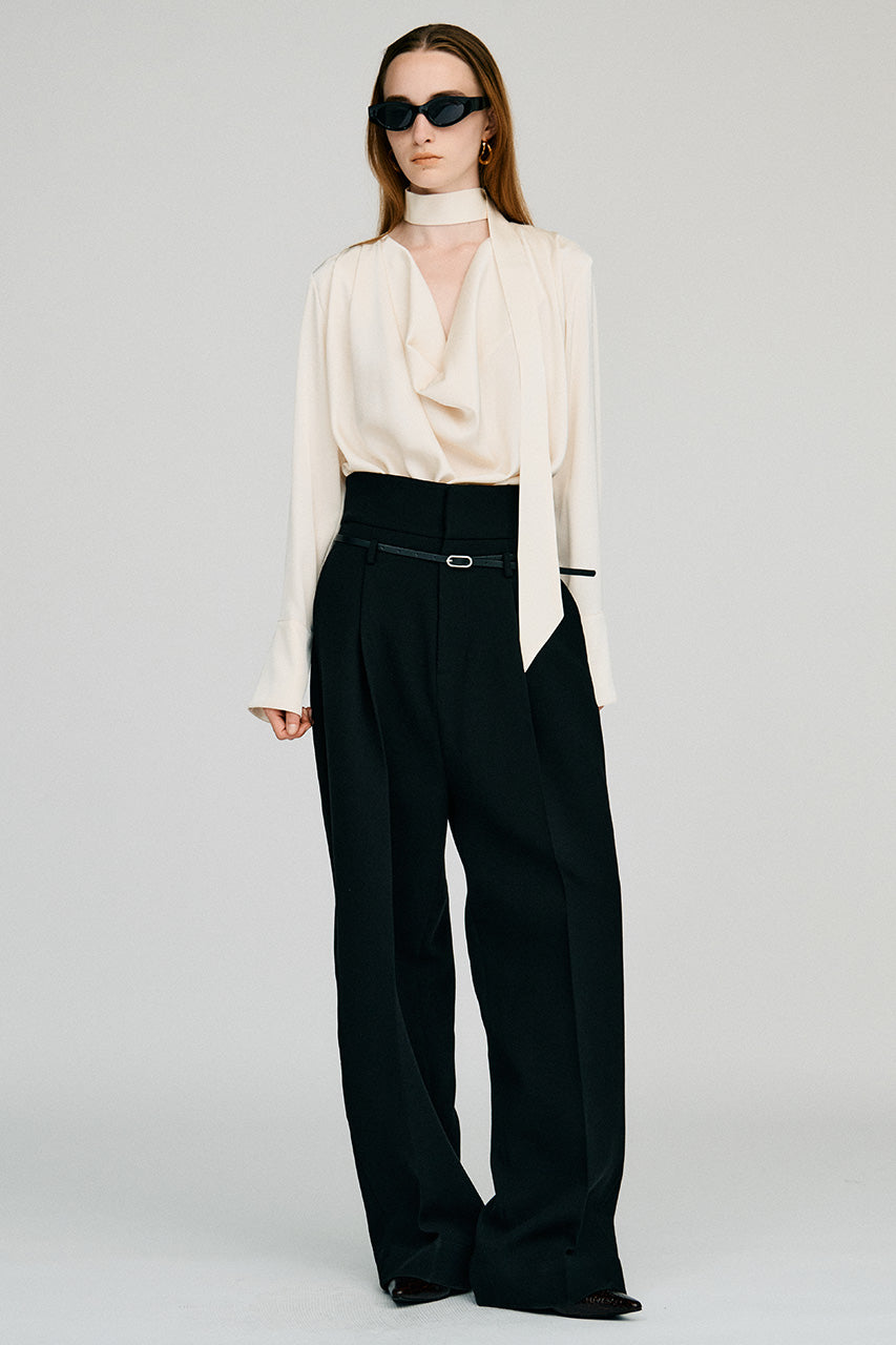 Cowl Neck Shirt - 2026AUTUMN