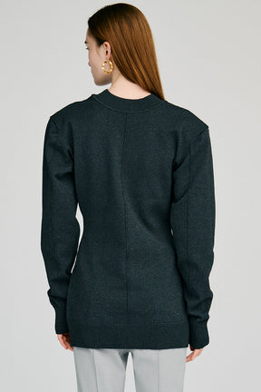2-Way Power Shoulder Cardigan - 2026AUTUMN