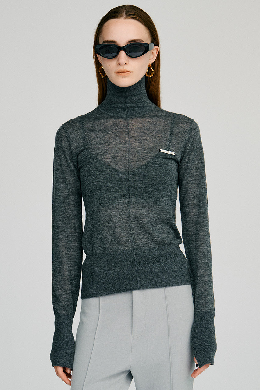 Suivi Wool Turtleneck Top - 2026AUTUMN