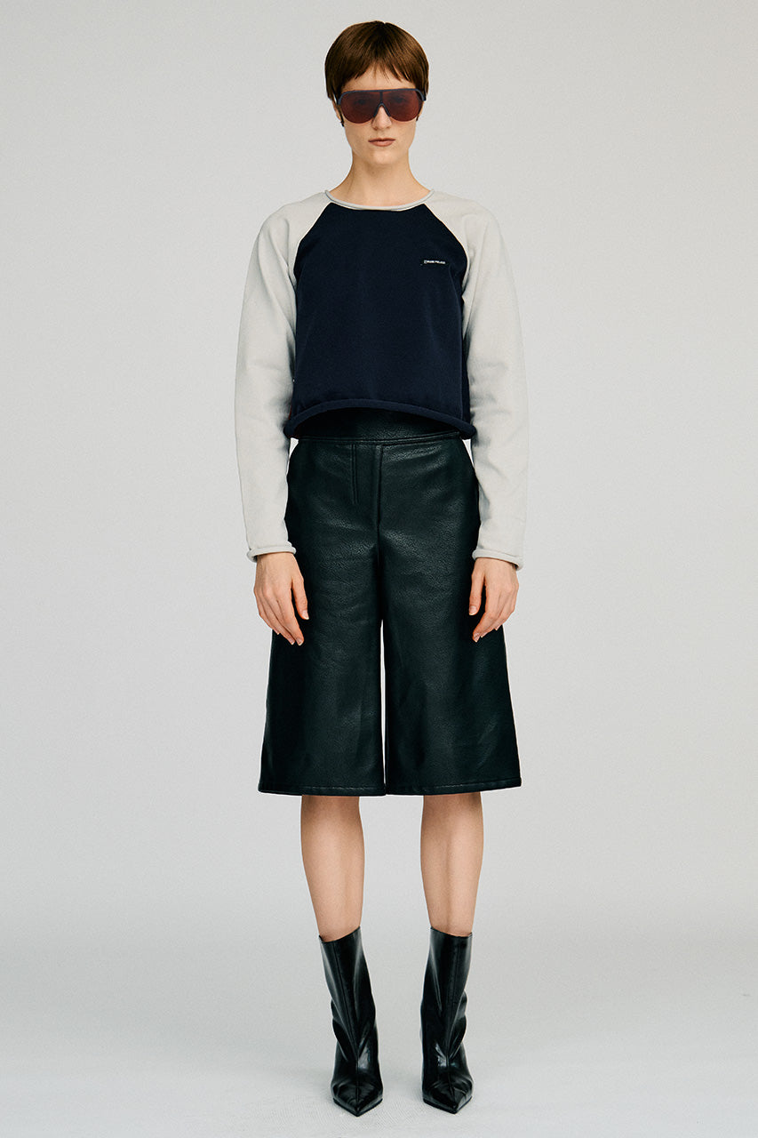 Synthetic Leather Half Pants - 2026AUTUMN