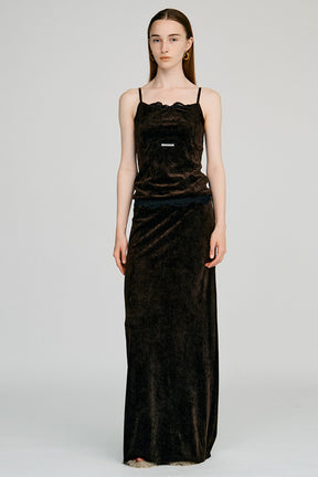 Velour Lace Cup-In Camisole - 2026AUTUMN