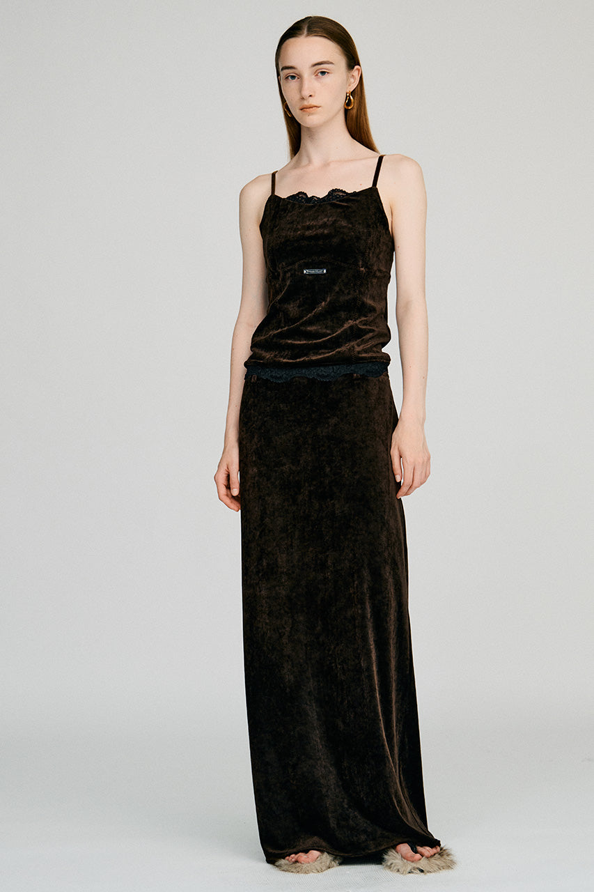 Velour Lace Cup-In Camisole - 2026AUTUMN
