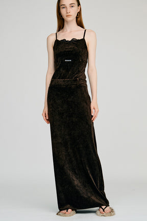 Velour Lace Cup-In Camisole - 2026AUTUMN
