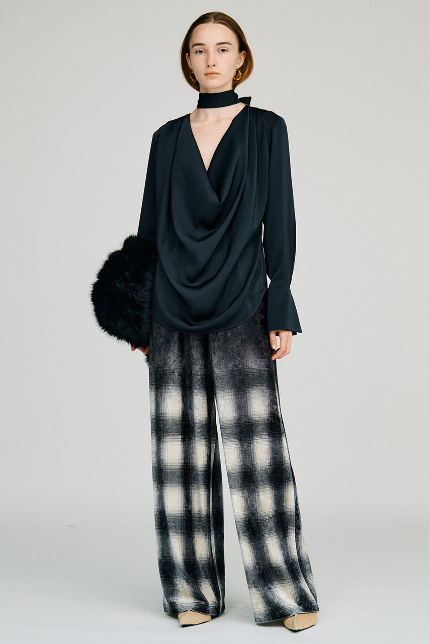 Cowl Neck Shirt - 2026AUTUMN