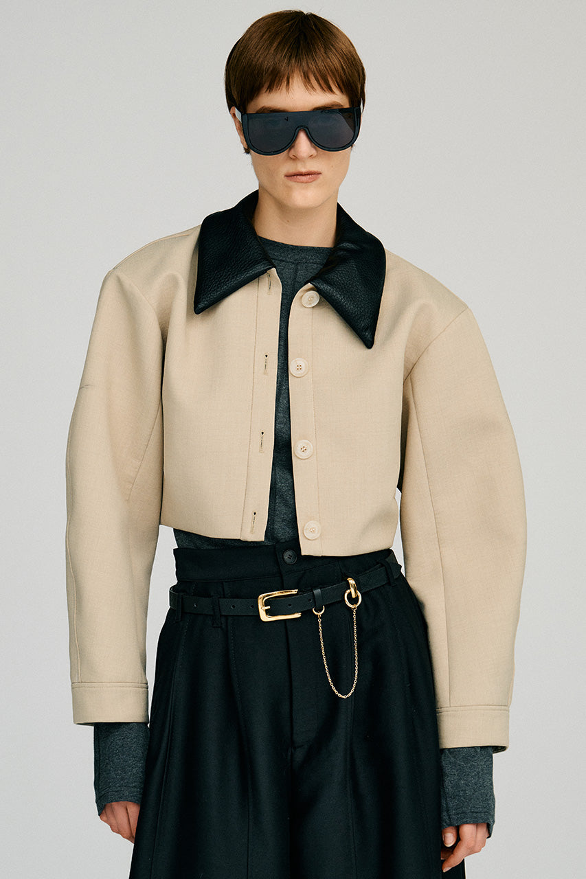 Detachable No-Collar Bonding Blouson - 2026AUTUMN