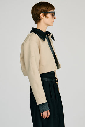 Detachable No-Collar Bonding Blouson - 2026AUTUMN