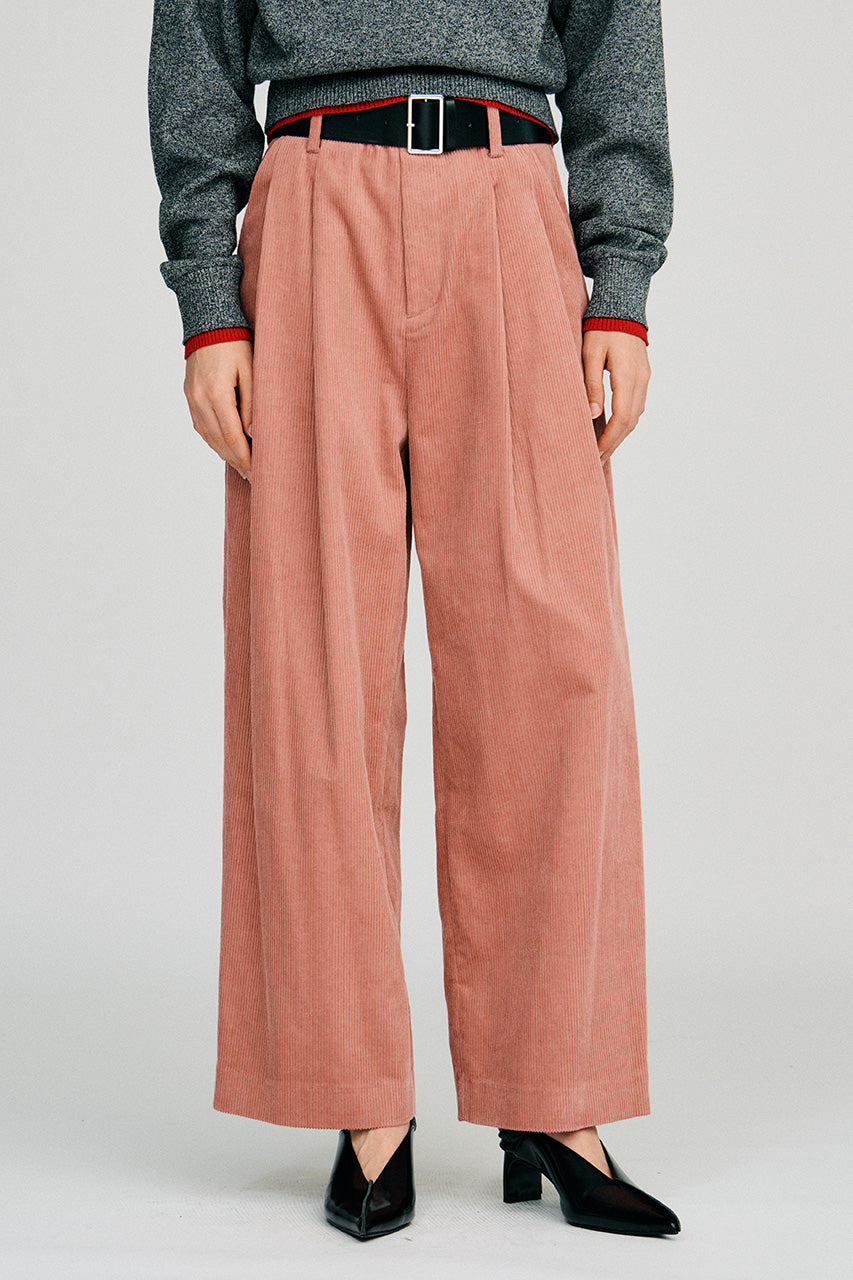 Belted Corduroy Pants - 2026AUTUMN