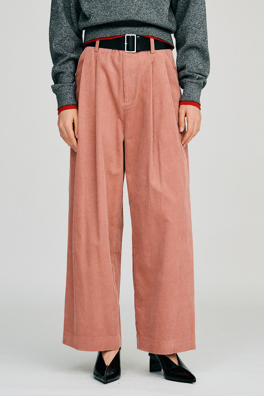 Belted Corduroy Pants - 2026AUTUMN
