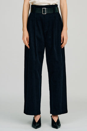 Belted Corduroy Pants - 2026AUTUMN