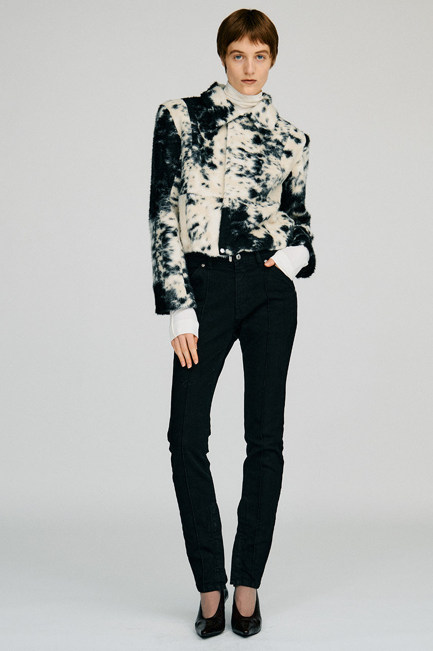 Zipped Hem Skinny Denim - 2026AUTUMN