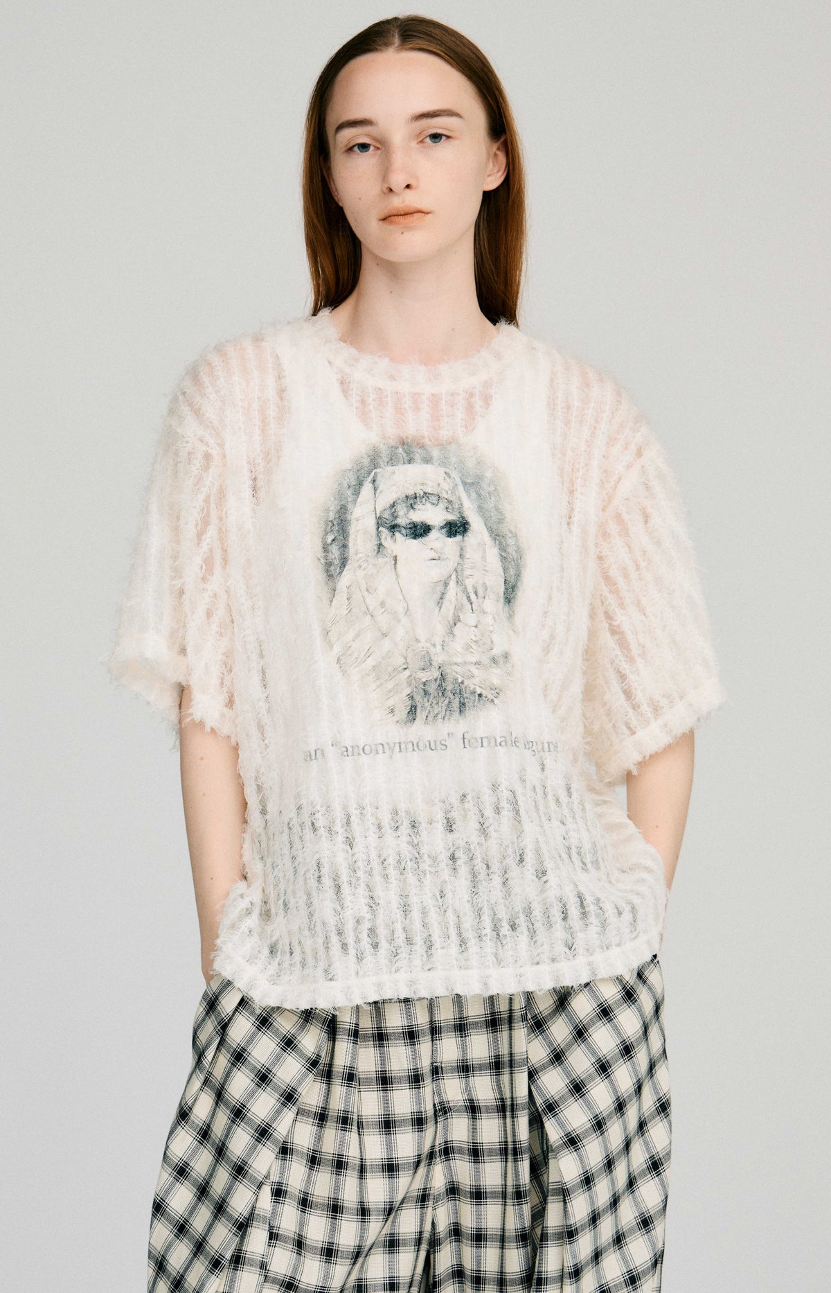Feather Tulle Woman Graphic T-shirt