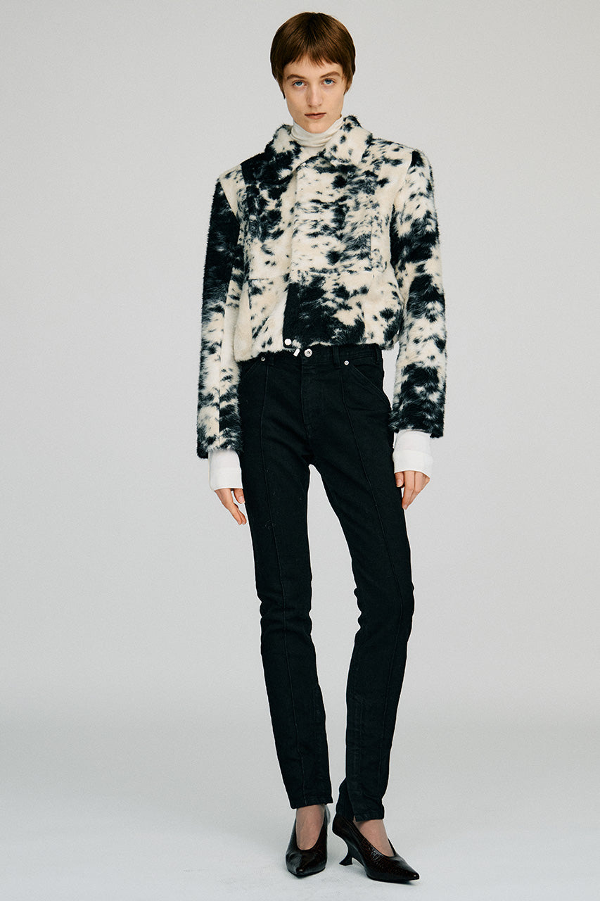 Haircalf Jacquard Short Blouson - 2026AUTUMN