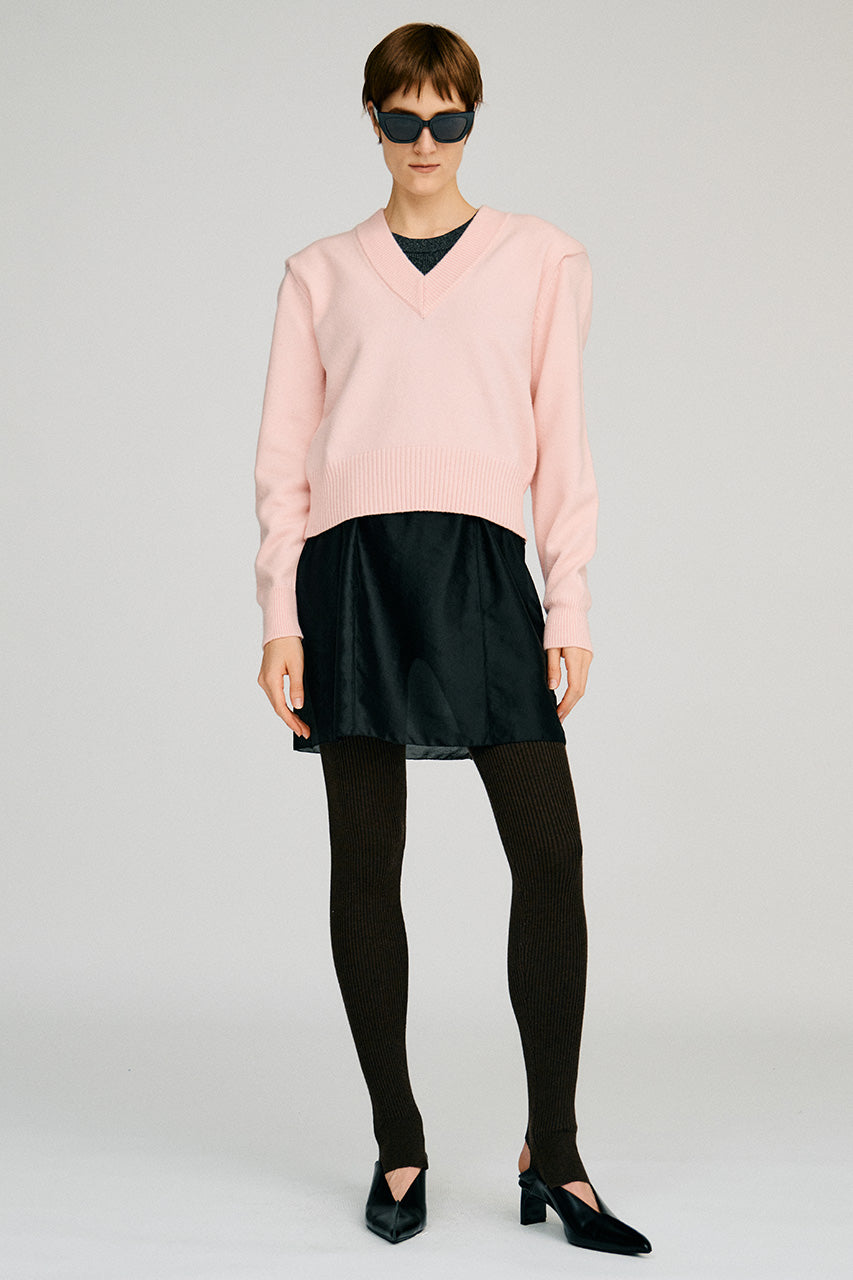 Slit Heel Knit Leggings - 2026AUTUMN