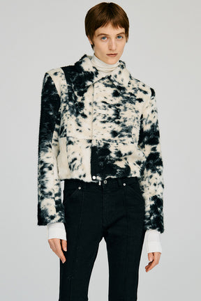 Haircalf Jacquard Short Blouson - 2026AUTUMN