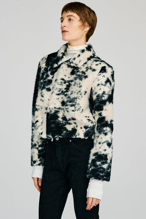 Haircalf Jacquard Short Blouson - 2026AUTUMN