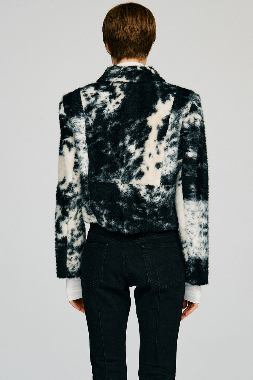 Haircalf Jacquard Short Blouson - 2026AUTUMN