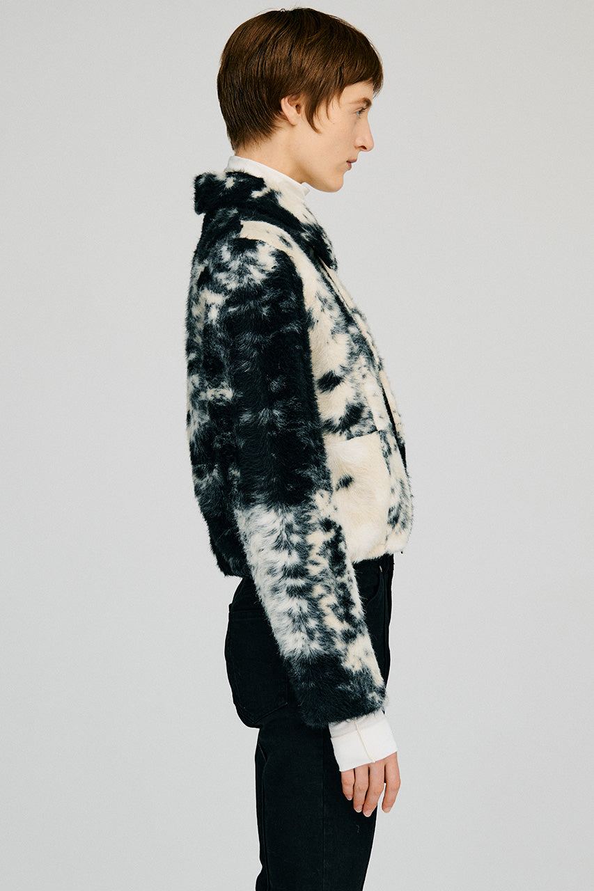 Haircalf Jacquard Short Blouson - 2026AUTUMN