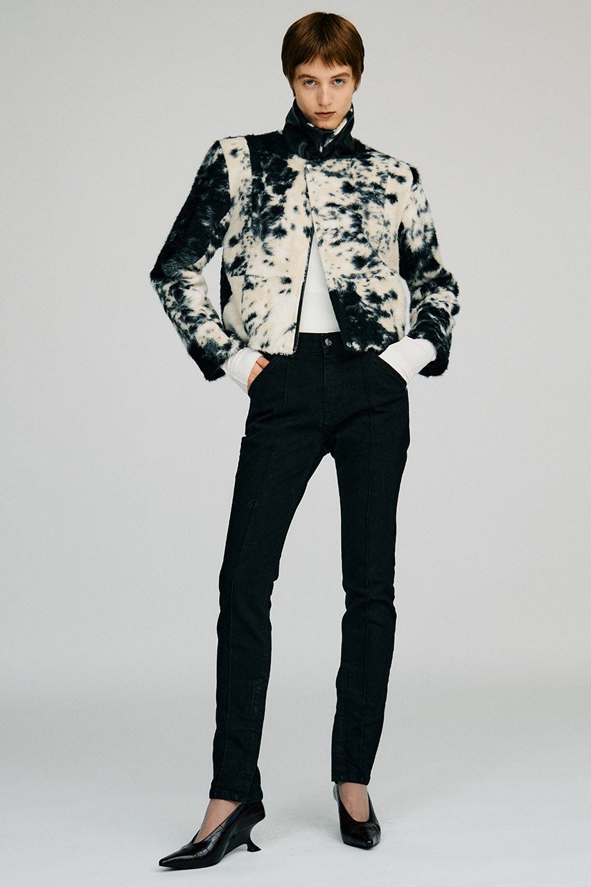 Zipped Hem Skinny Denim - 2026AUTUMN