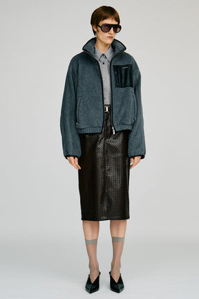 Belt Combination Faux Leather Skirt - 2026AUTUMN