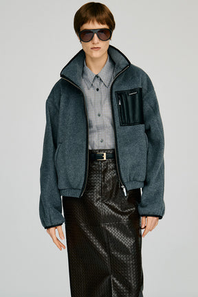 Cropped Fleece Jacket - 2026AUTUMN