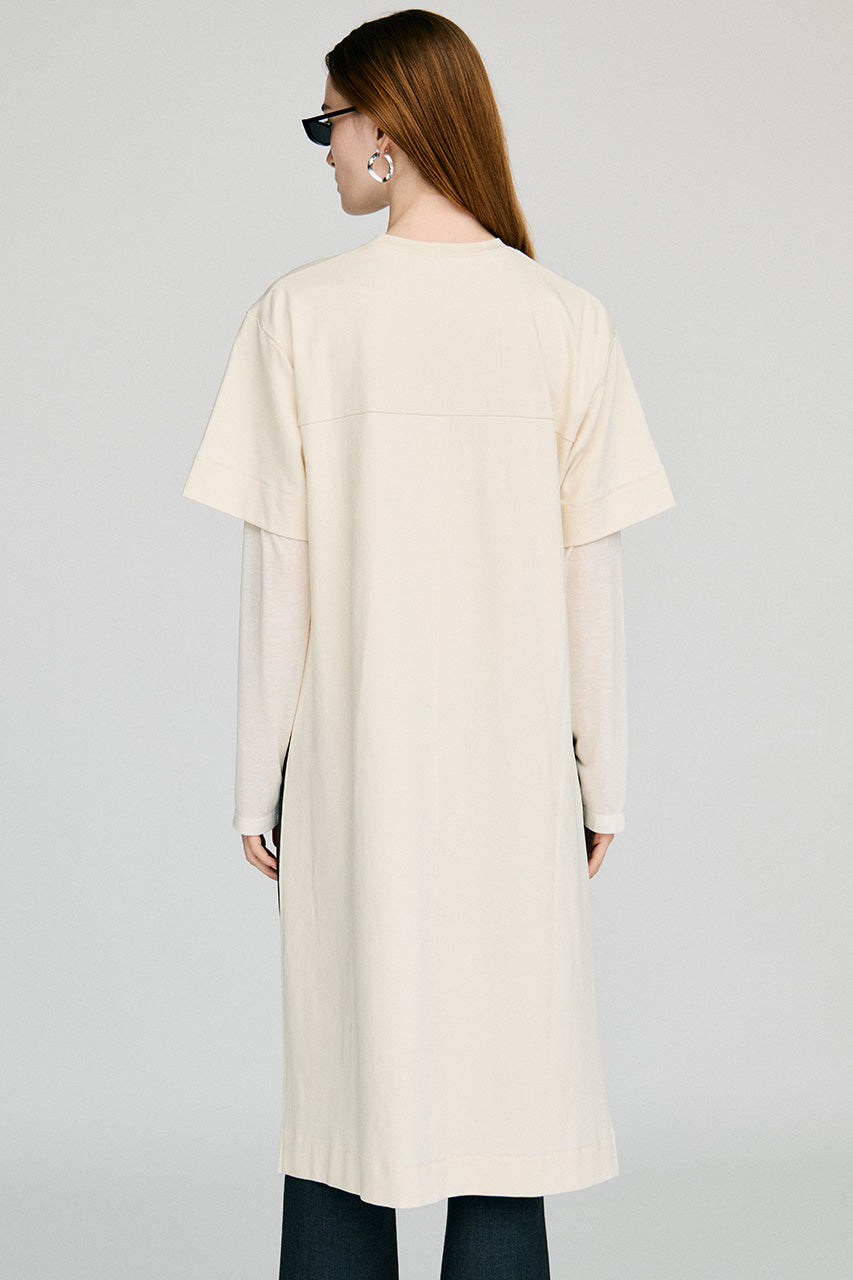 Back Long Layered Jersey Top - 2026AUTUMN