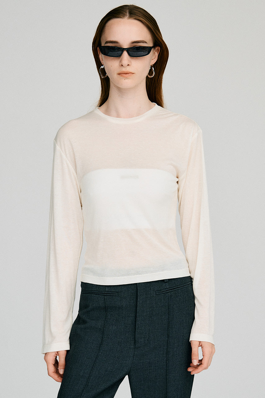 Back Long Layered Jersey Top - 2026AUTUMN