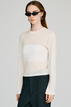 Back Long Layered Jersey Top - 2026AUTUMN