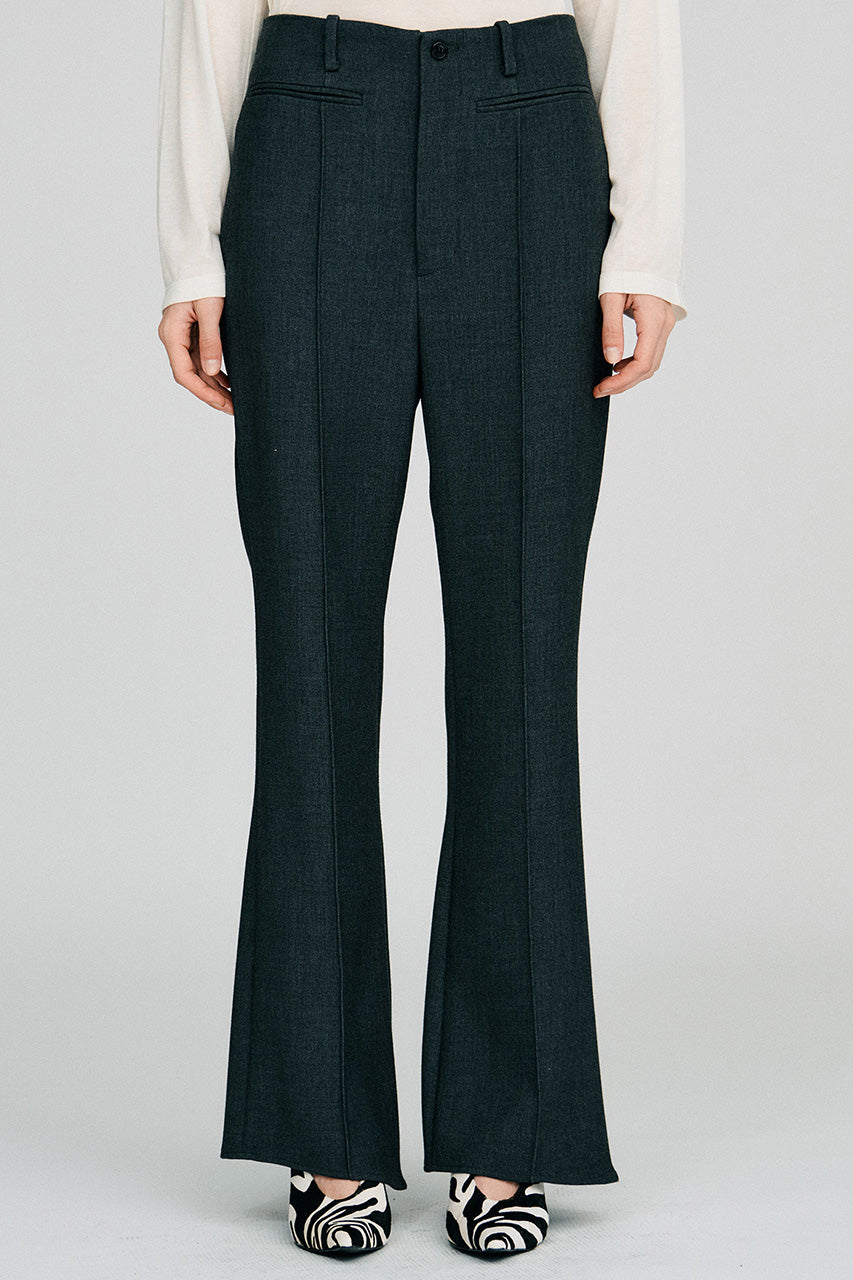 High-Waist Slim Flare Pants - 2026AUTUMN