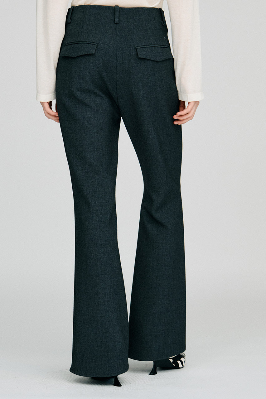 High-Waist Slim Flare Pants - 2026AUTUMN
