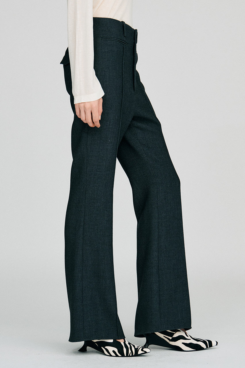 High-Waist Slim Flare Pants - 2026AUTUMN