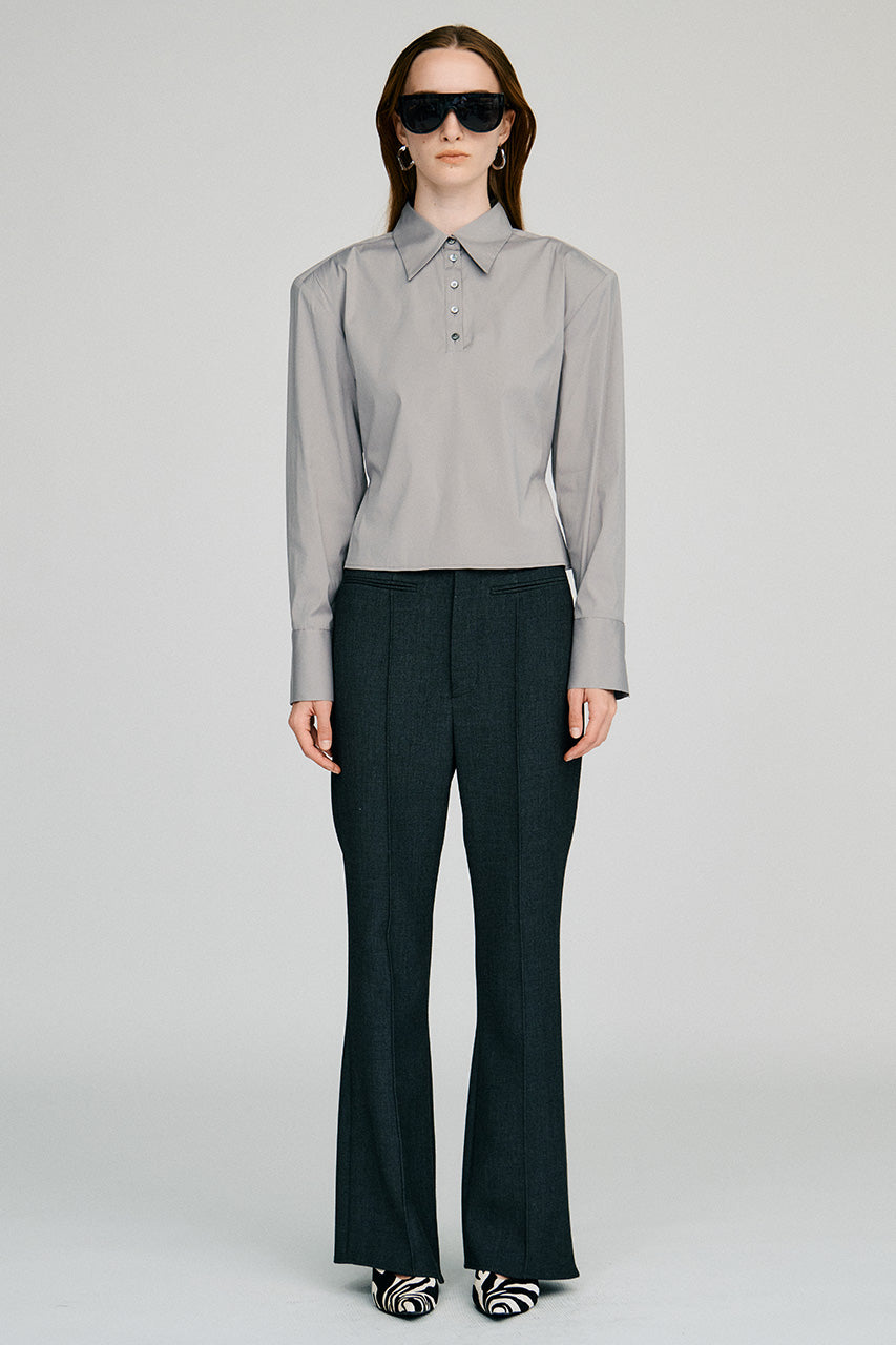 High-Waist Slim Flare Pants - 2026AUTUMN