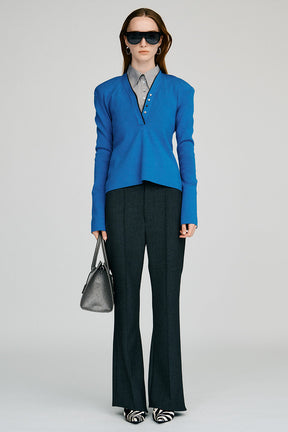 High-Waist Slim Flare Pants - 2026AUTUMN