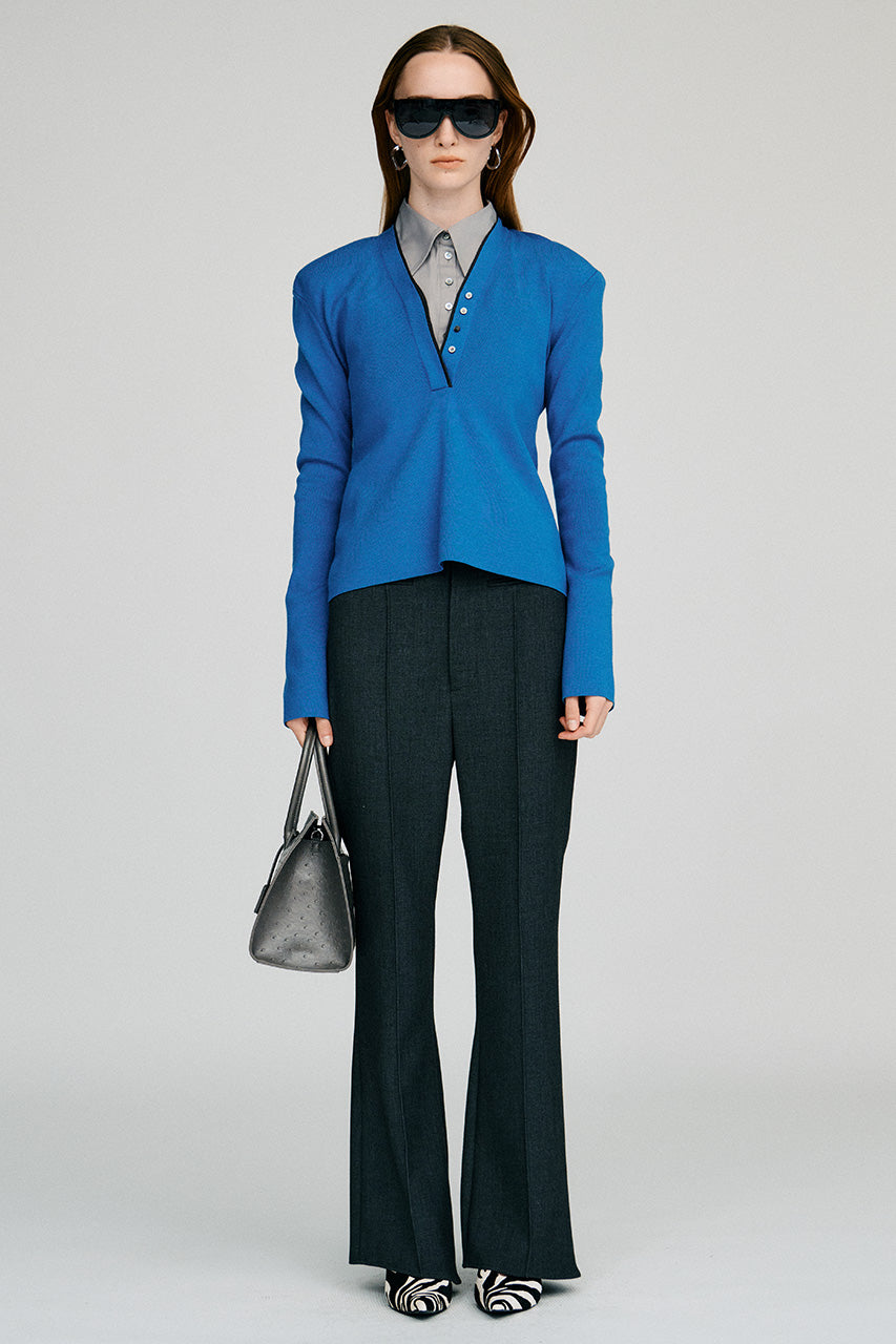 High-Waist Slim Flare Pants - 2026AUTUMN