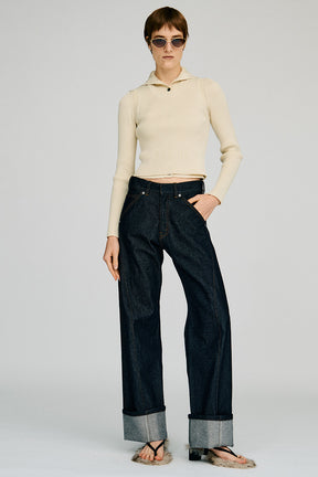 Fold Hem Denim - 2026AUTUMN