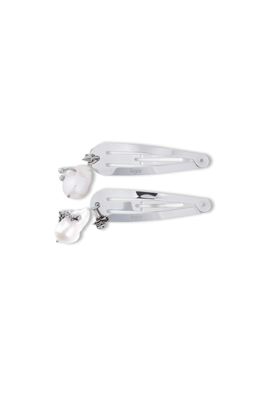 Pearl Piercing Hair Clips-2 Piece Set