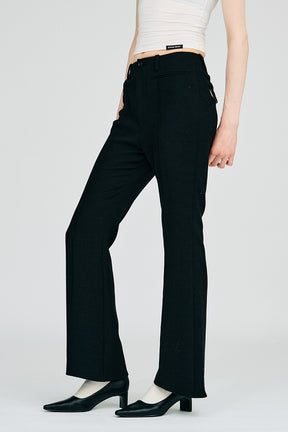High-Waist Slim Flare Pants - 2026AUTUMN
